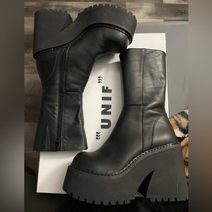 UNIF PARKER PLATFORM BOOT IN BLACK